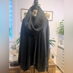 💯 cashmere. Autumn Cashmere oversized sweater in charcoal grey. Size small